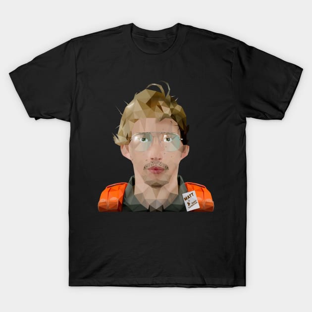 Matt (Radar Technician) Low Poly T-Shirt by hoodwinkedfool